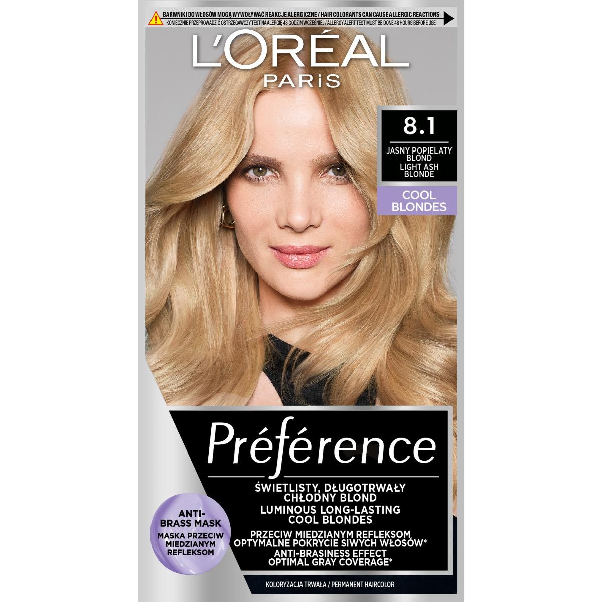 L'OL'OREAL PARIS PREFERENCE БОЯ ЗА КОСА 8.1