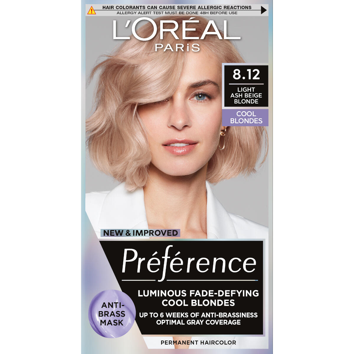 L'OREAL PARIS PREFERENCE БОЯ ЗА КОСА 8.12