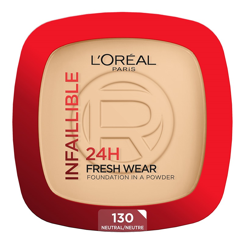 L'OREAL PARIS INFAILLIBLE 24H FRESH WEAR Пудра 130 True beige, 9 г