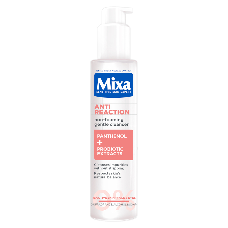 MIXA ANTI REACTION Почистващ гел за лице, 150мл.