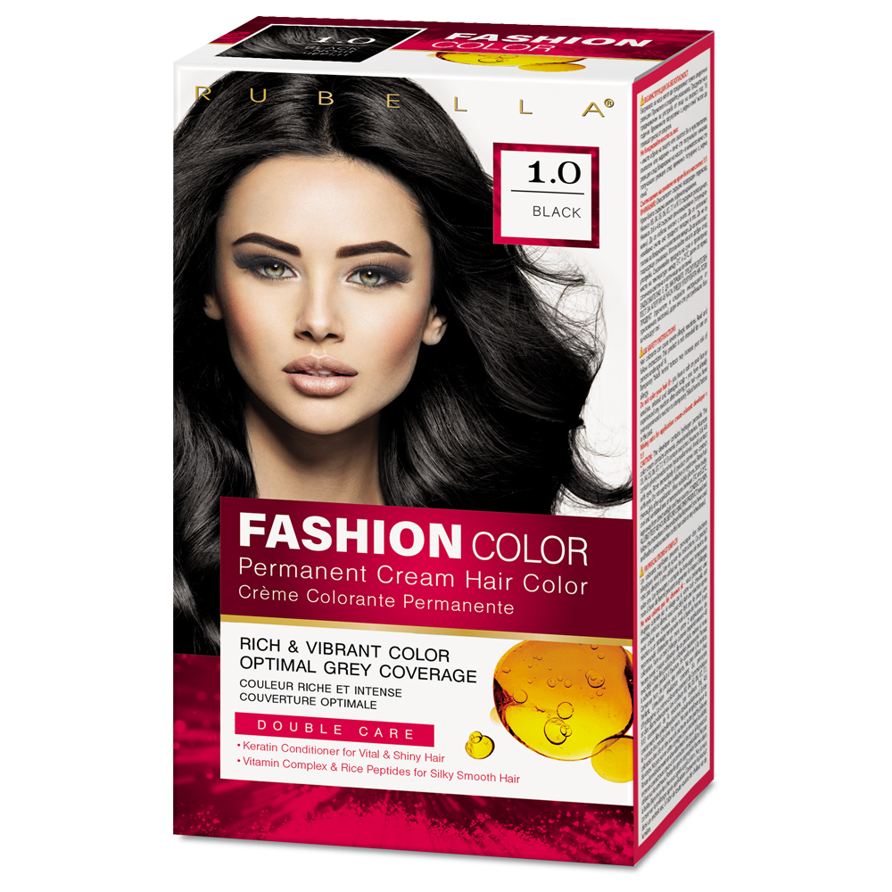 RUBELLA FASHION COLOR BLACK 1.0 Боя за коса