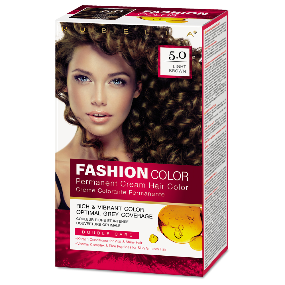 RUBELLA FASHION COLOR LIGHT BROWN 5.0 Боя за коса