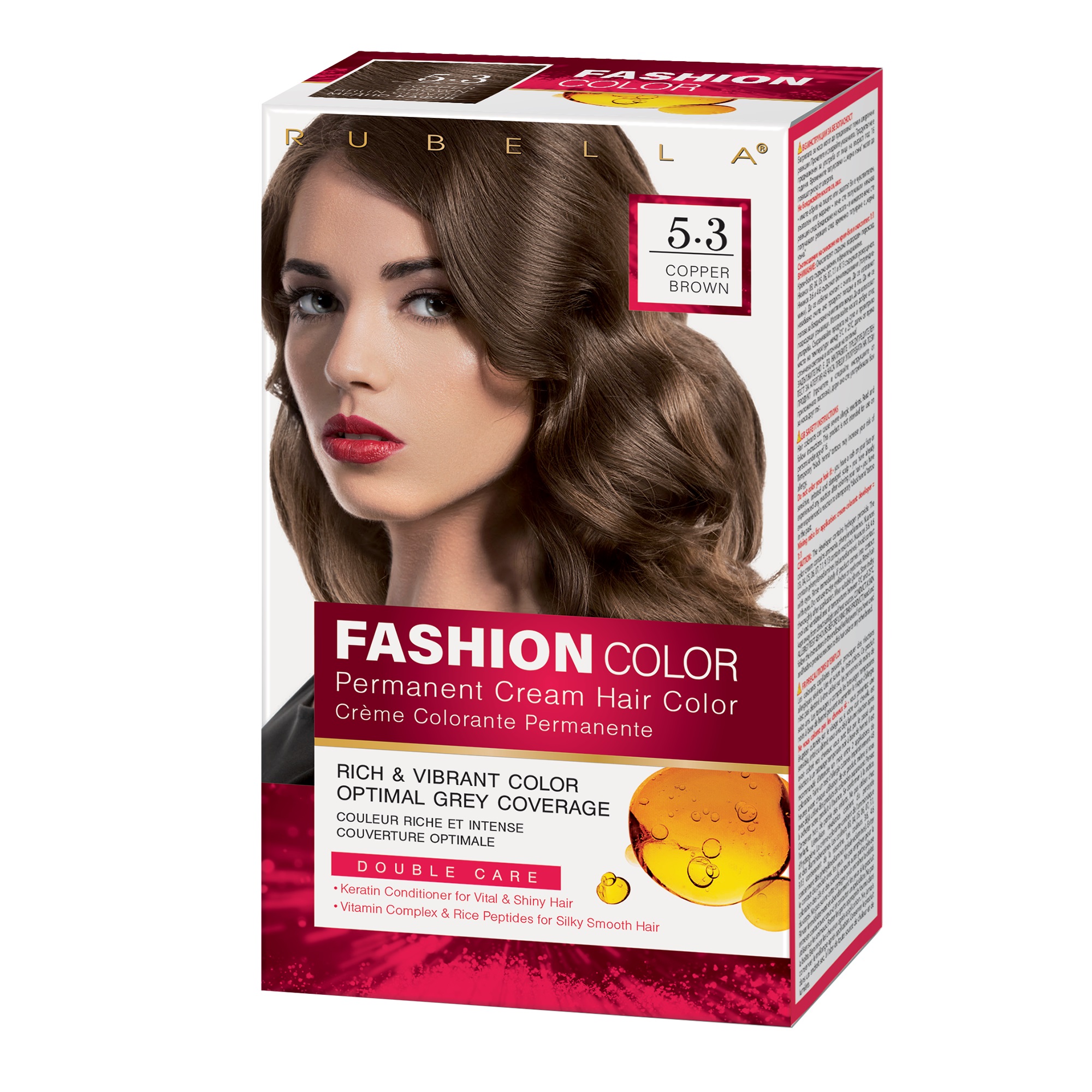 RUBELLA FASHION COLOR COPPER BROWN 5.3 Боя за коса
