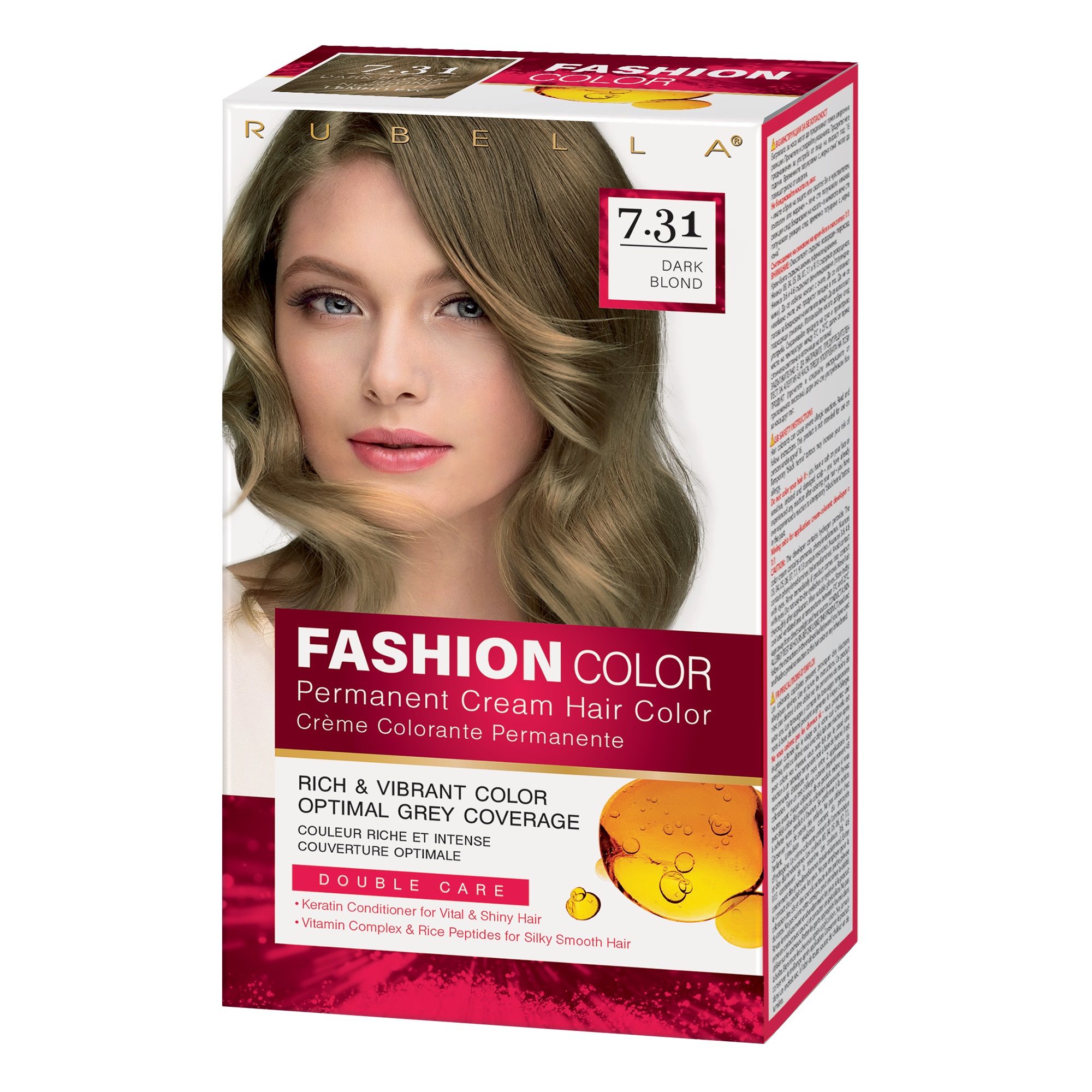 RUBELLA FASHION COLOR DARK BLOND 7.31 Боя за коса