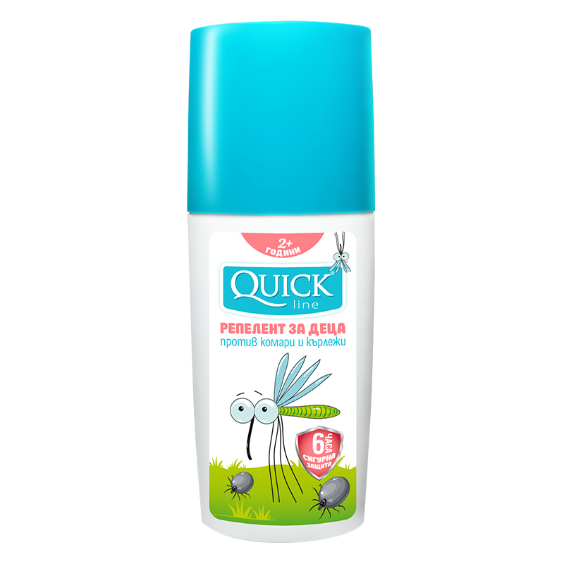 QUICKLINE KIDS Лосион против ухапване комари и кърлежи, 100мл.