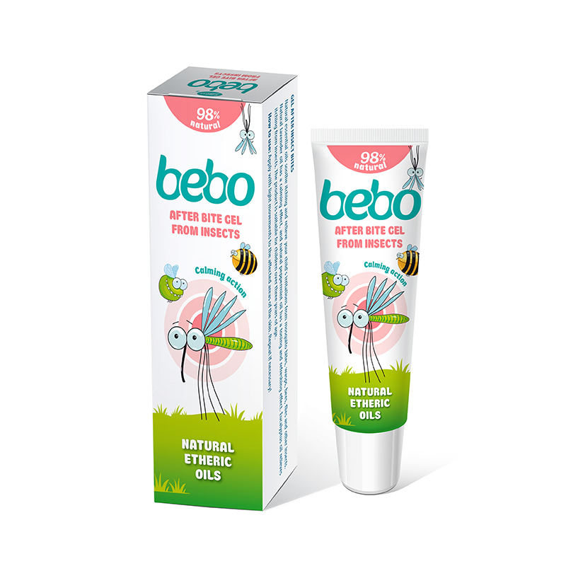 BEBO Гел за след ухапване от насекоми 98% натурален, 20мл.