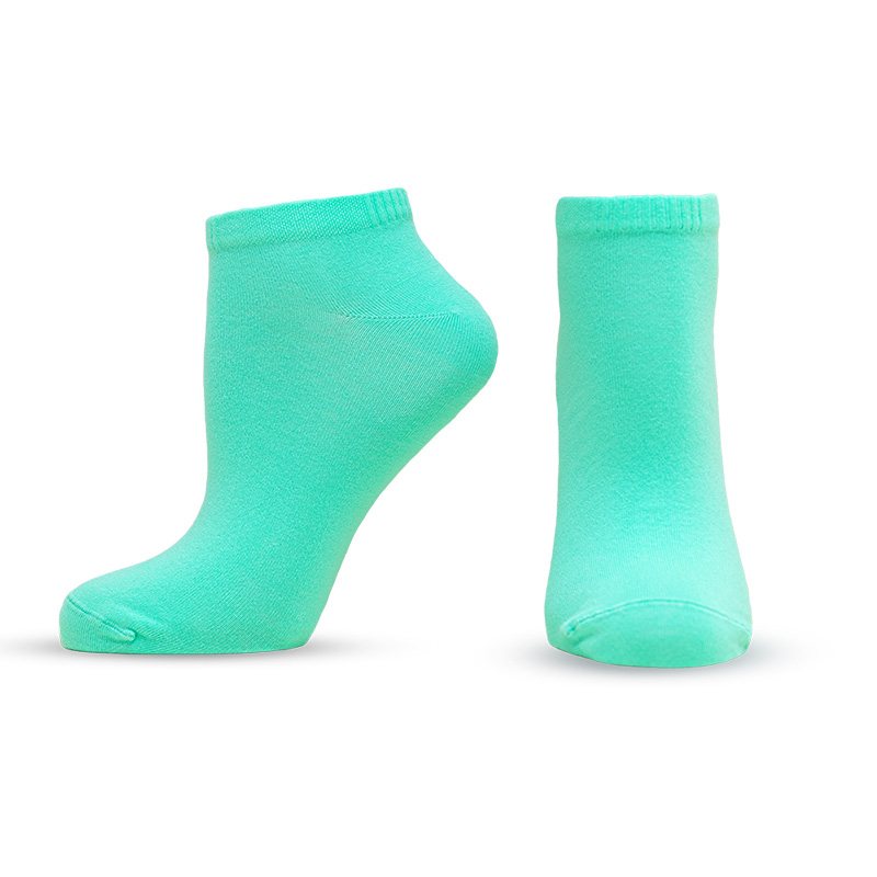 HAPPY FOOTTOPIA Чорапи къс конч бамбук тюркоаз, 39-42
