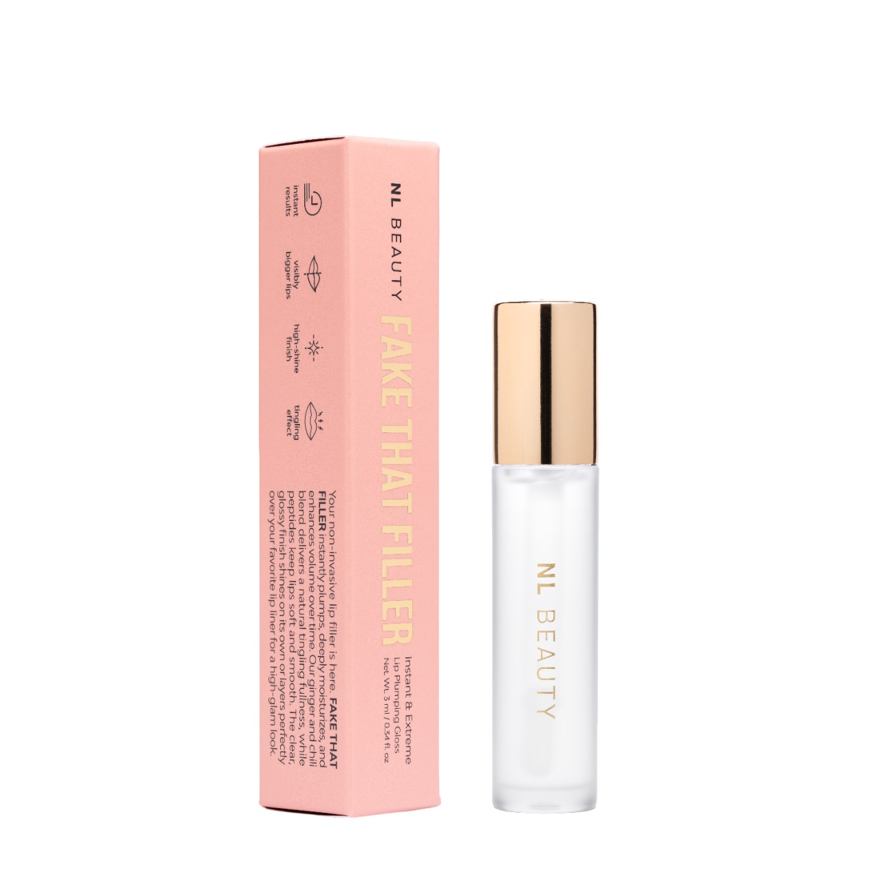 NL BEAUTY FAKE THAT FILLER Гланц за устни с уголемяващ ефект