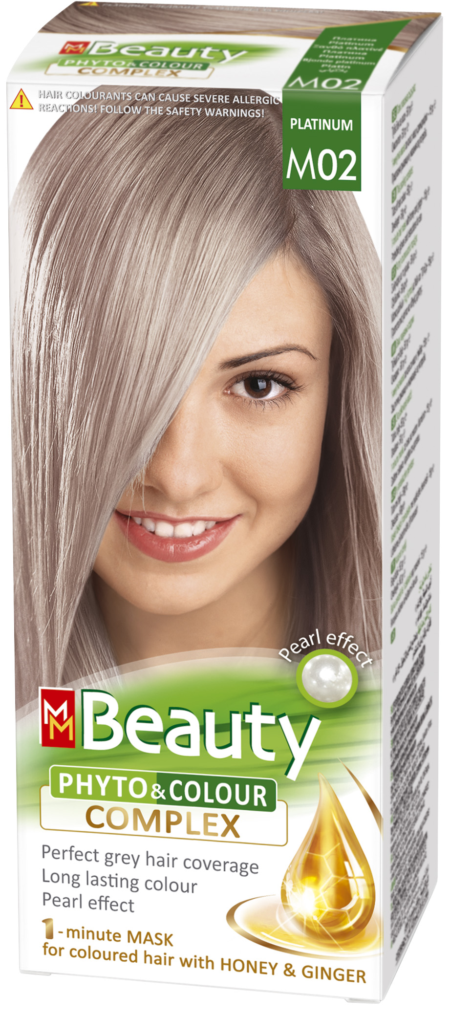 MM BEAUTY PHYTO & COLOUR Боя за коса с маска  М02 Платинено русо.
