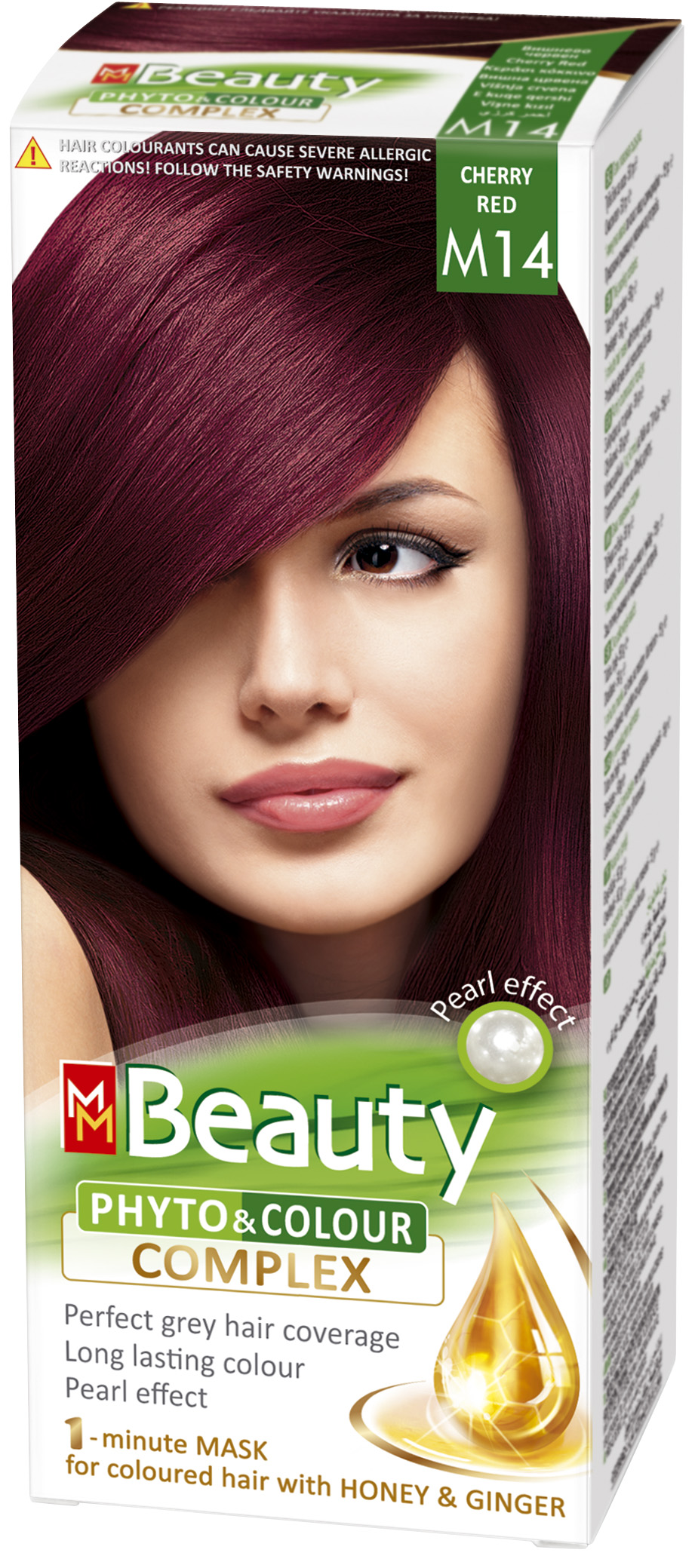 MM BEAUTY PHYTO & COLOUR Боя за коса с маска М14 Вишнево червено