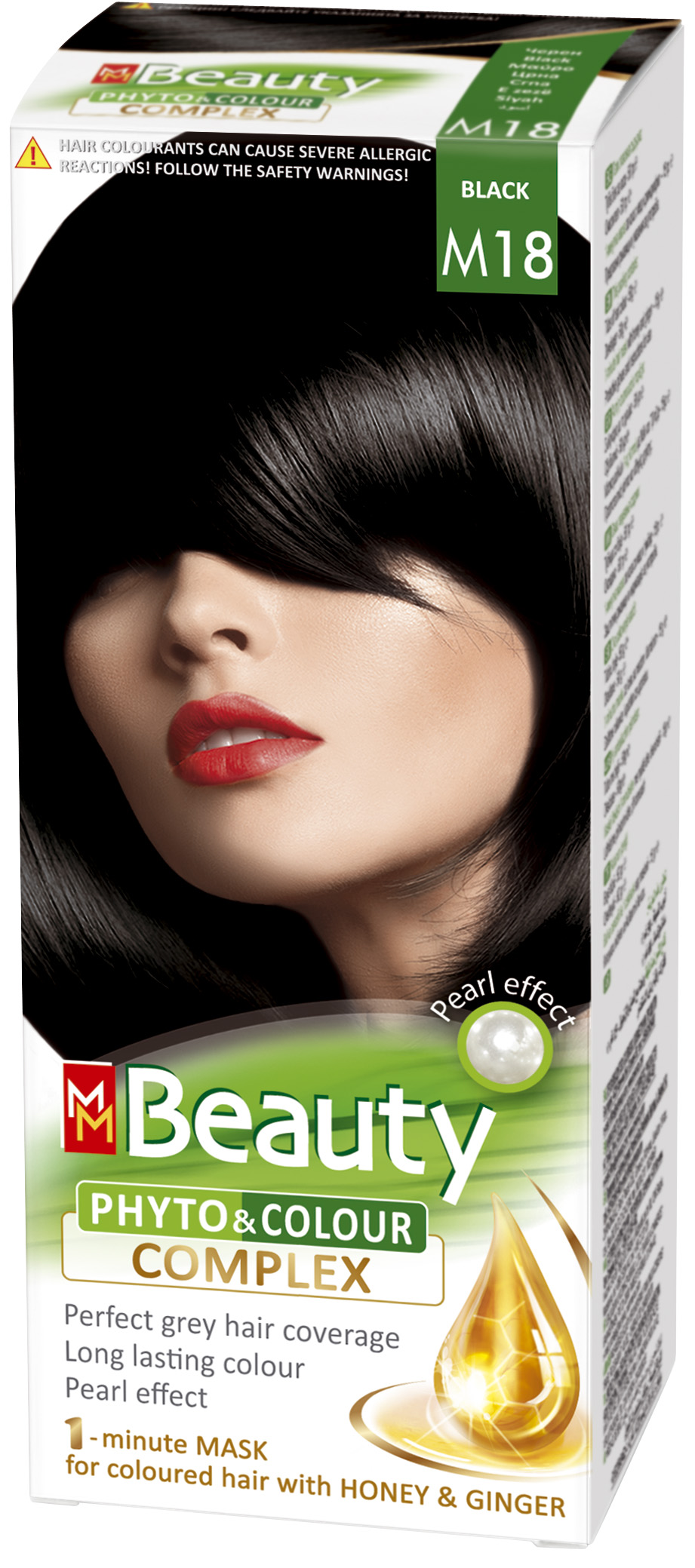 MM BEAUTY PHYTO & COLOUR Боя за коса с маска М18 Черно