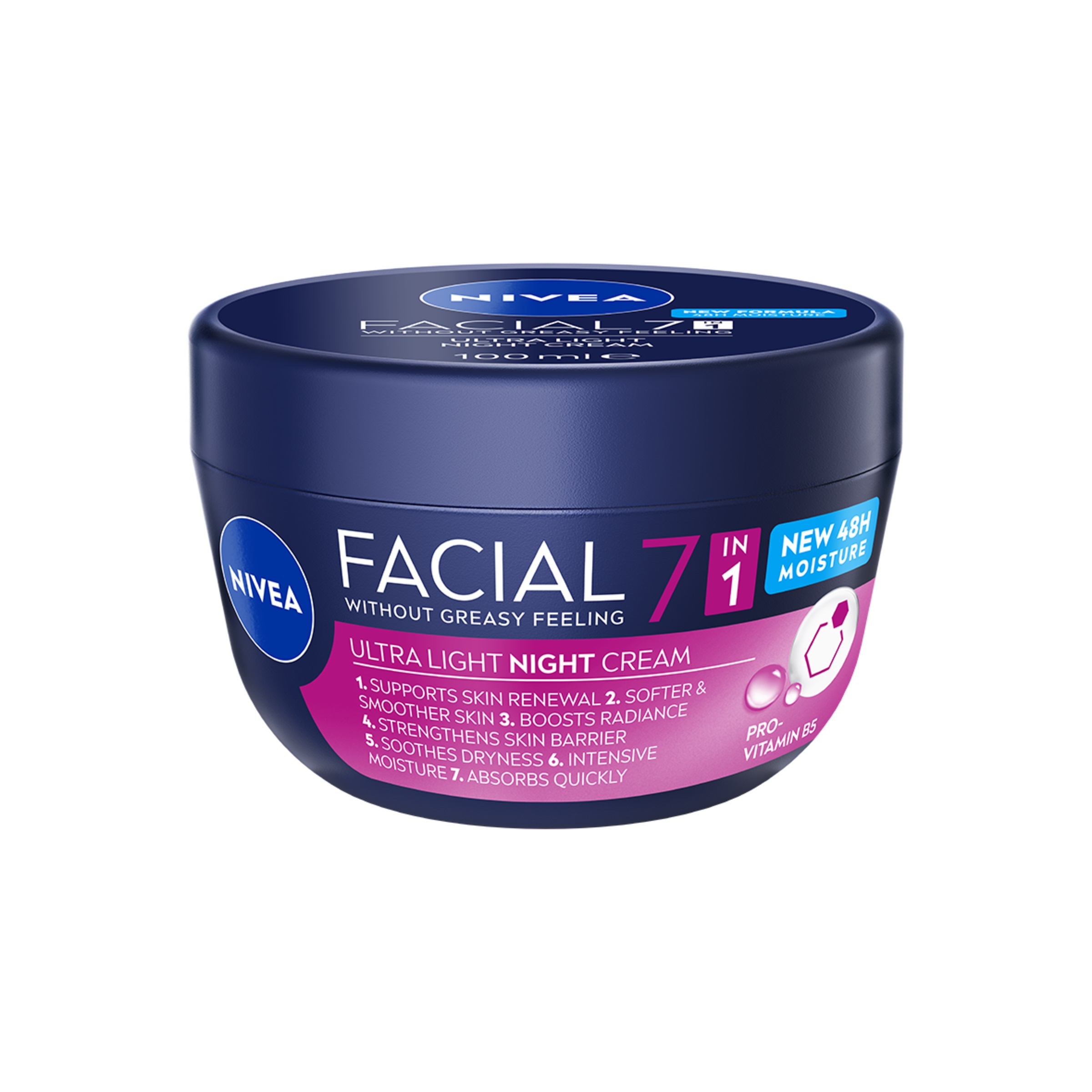 NIVEA FACIAL Нощен крем с ший и В5, 100мл.