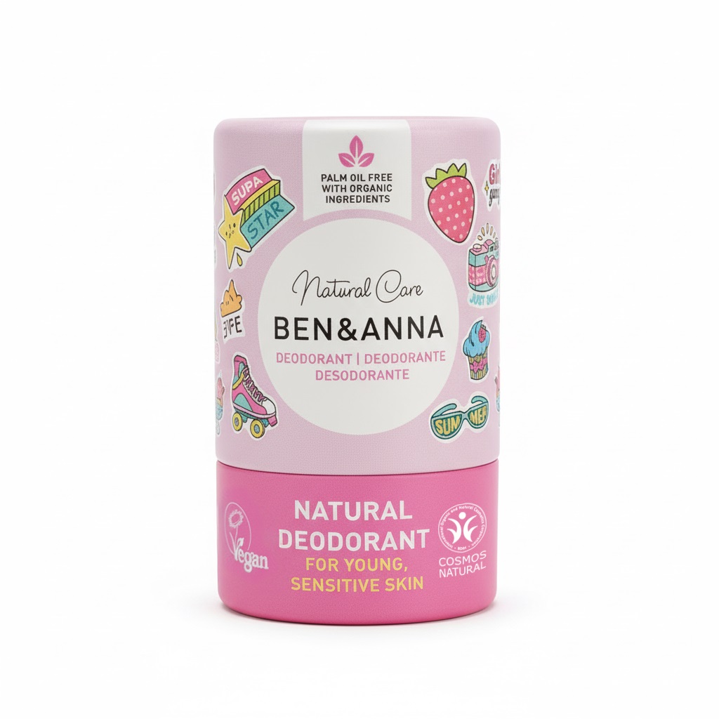 BEN&ANNA Детски стик дезодорант розов, 25гр.