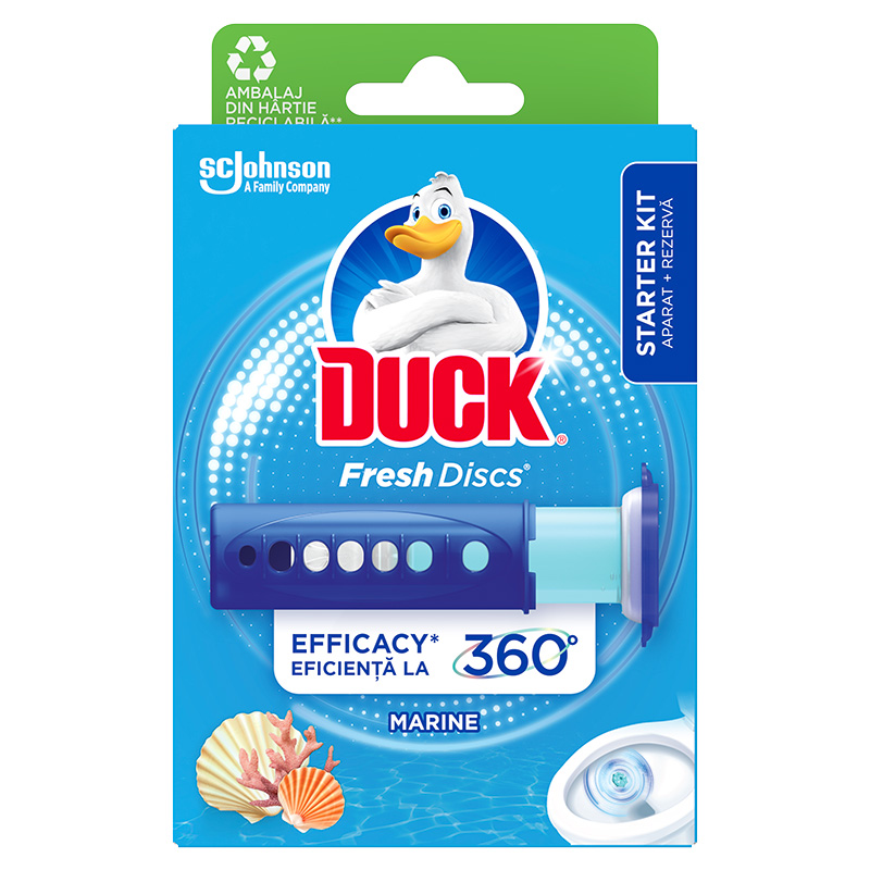 DUCK MARINE Свежи гел  дискове за тоалетна, 36 мл.