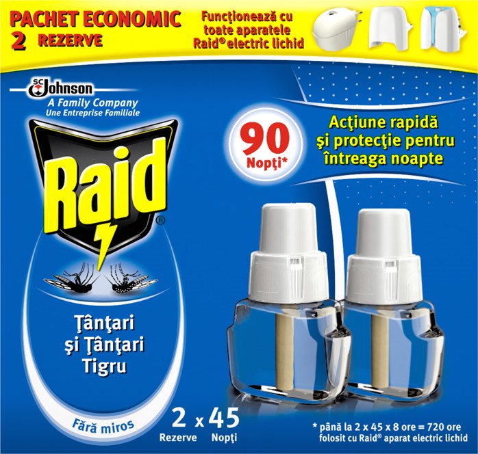 RAID Двоен електрически пълнител, 2*27 мл. 