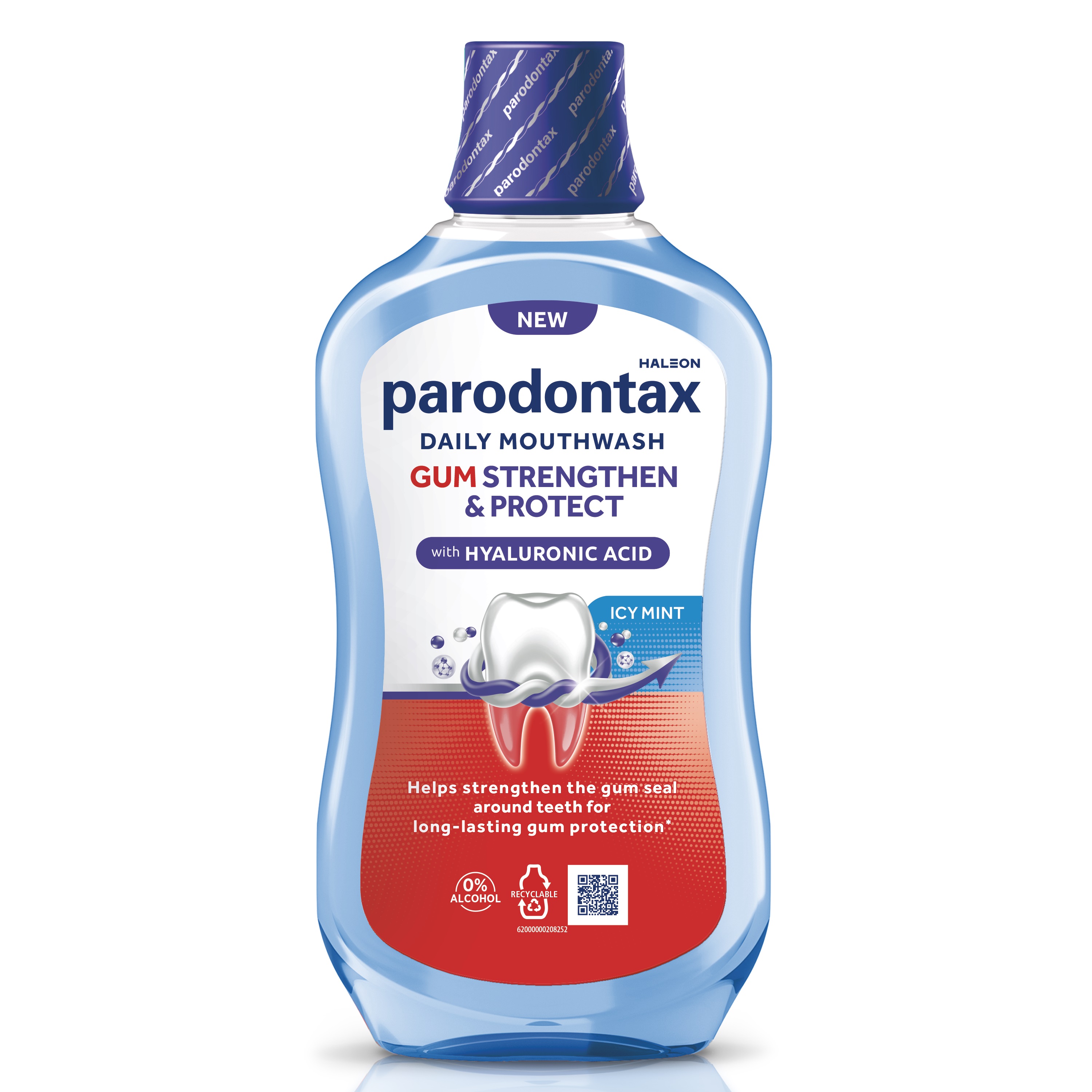 PARODONTAX HERBAL DAILY GUM CARE Ежедневна вода за уста без алкохол, 500 мл.