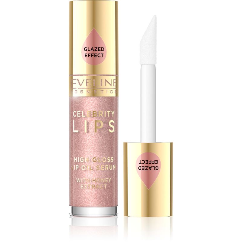 EVELINE CELEBRITY LIPS TINTED OIL THERAPY NO LIKE MAGIC  Гланц серум за устни 01, 5мл.
