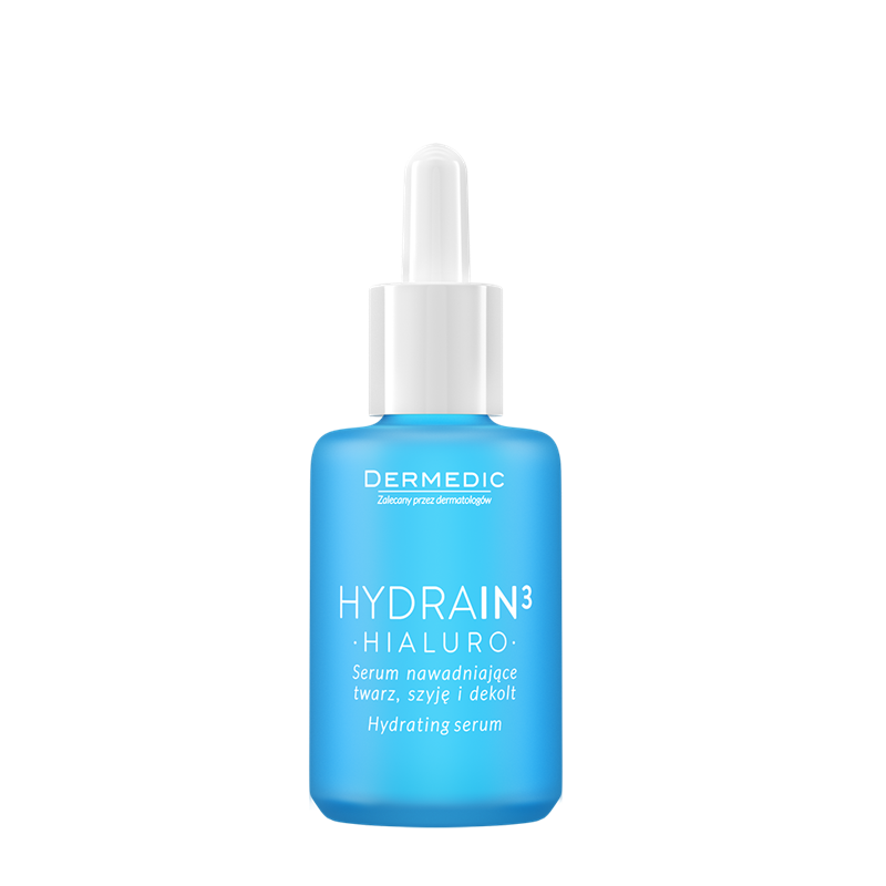 DERMEDIC HYDRAIN3 HIALURO Хидратиращ серум за лице, шия и деколте, 30 мл.