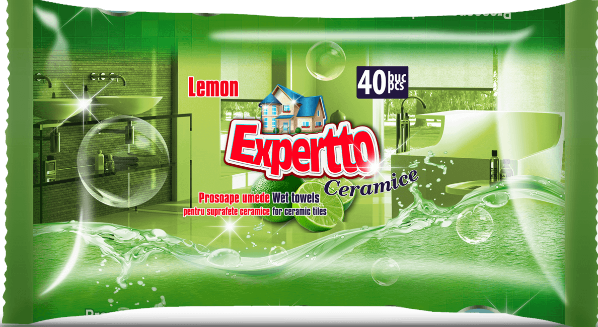 EXPERTTO  Мокри кърпички за почистване на повърхности, 40 бр