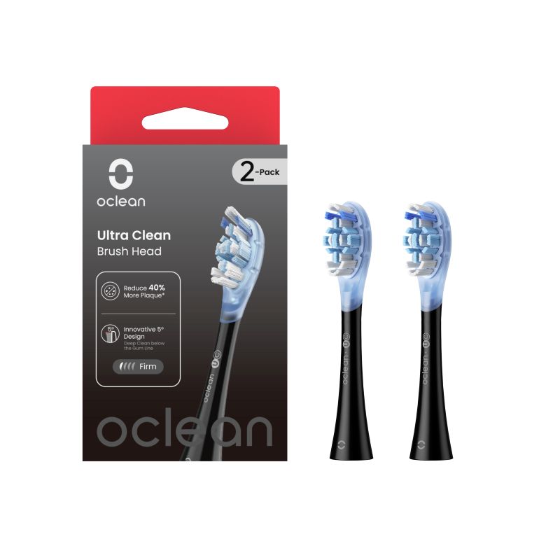 OCLEAN ULTRA CLEAN -2pack UC02 B02 Накрайници за четка за зъби, 2бр., Черни