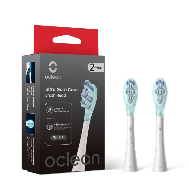 OCLEAN ULTRA GUM CARE -2pack UG03 Накрайници за четка за зъби, 2бр., Бели