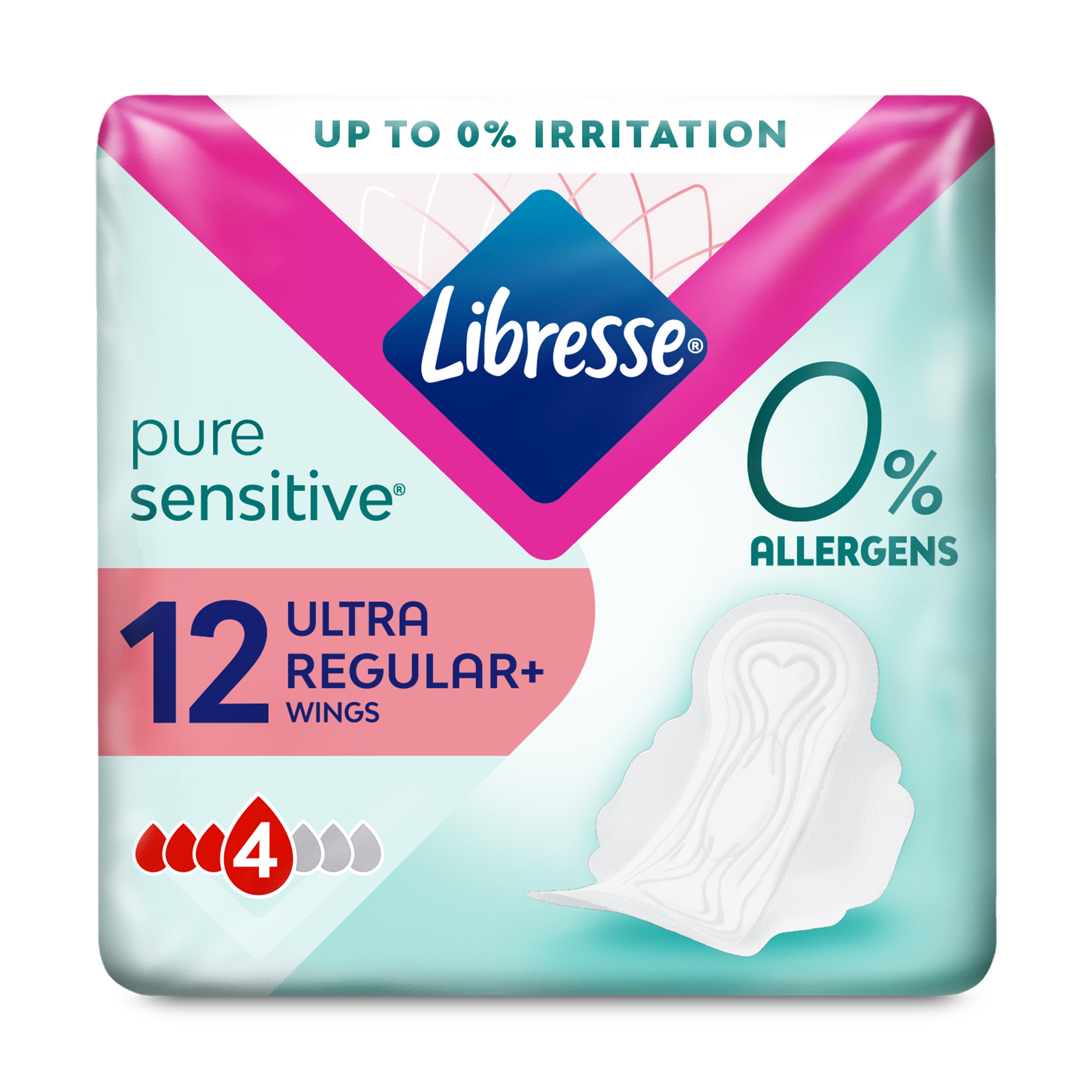 LIBRESSE PURE SENSITIVE NORM Дамски превръзки, 12бр.
