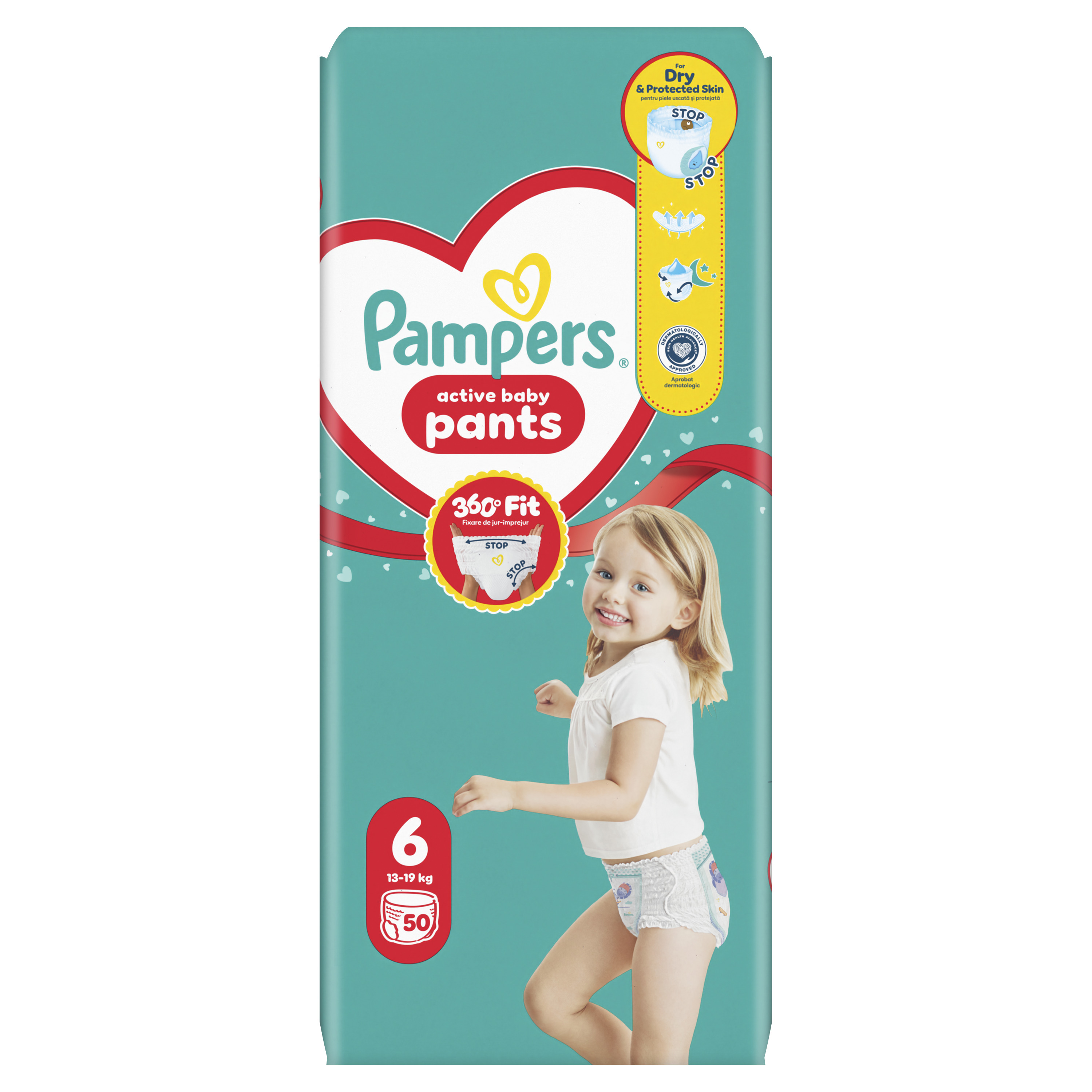 PAMPERS PANTS GIANТ PACK S6 14-19кг. Гащички, 50бр.