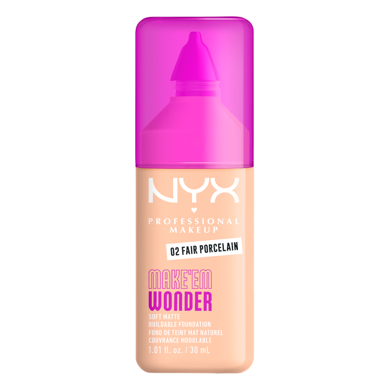 NYX PROFESSIONAL MAKEUP MAKE 'EM WONDER FAIR PORCELAIN Фон дьо тен 02 