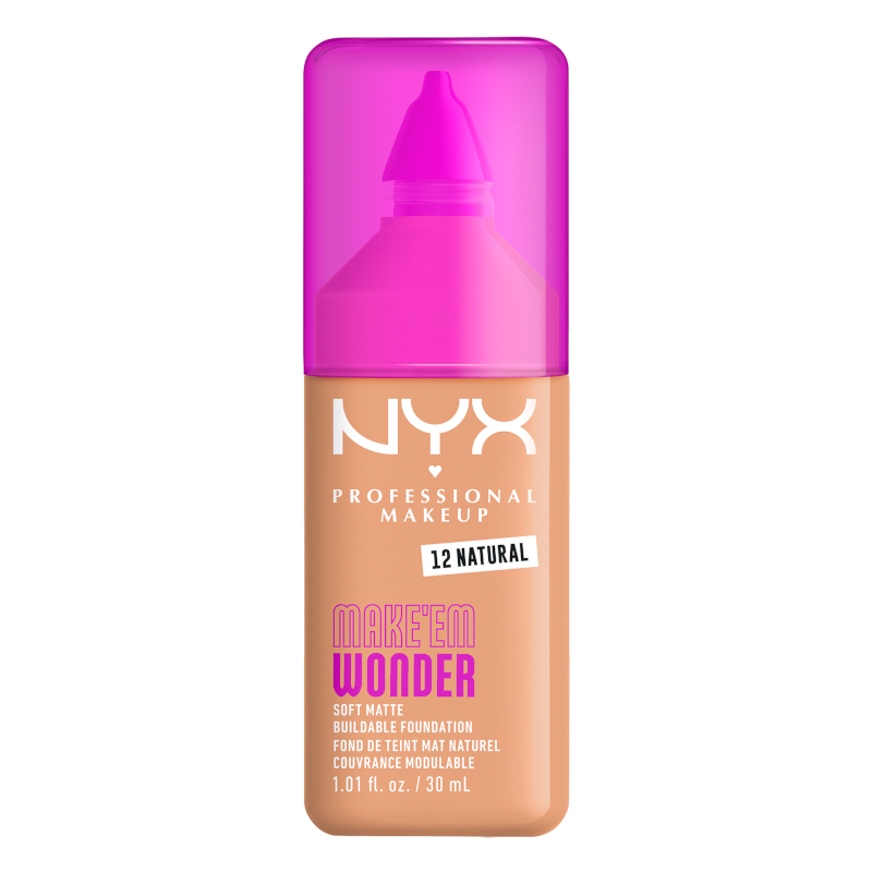 NYX PROFESSIONAL MAKEUP MAKE 'EM WONDER NATURAL Фон дьо тен 12