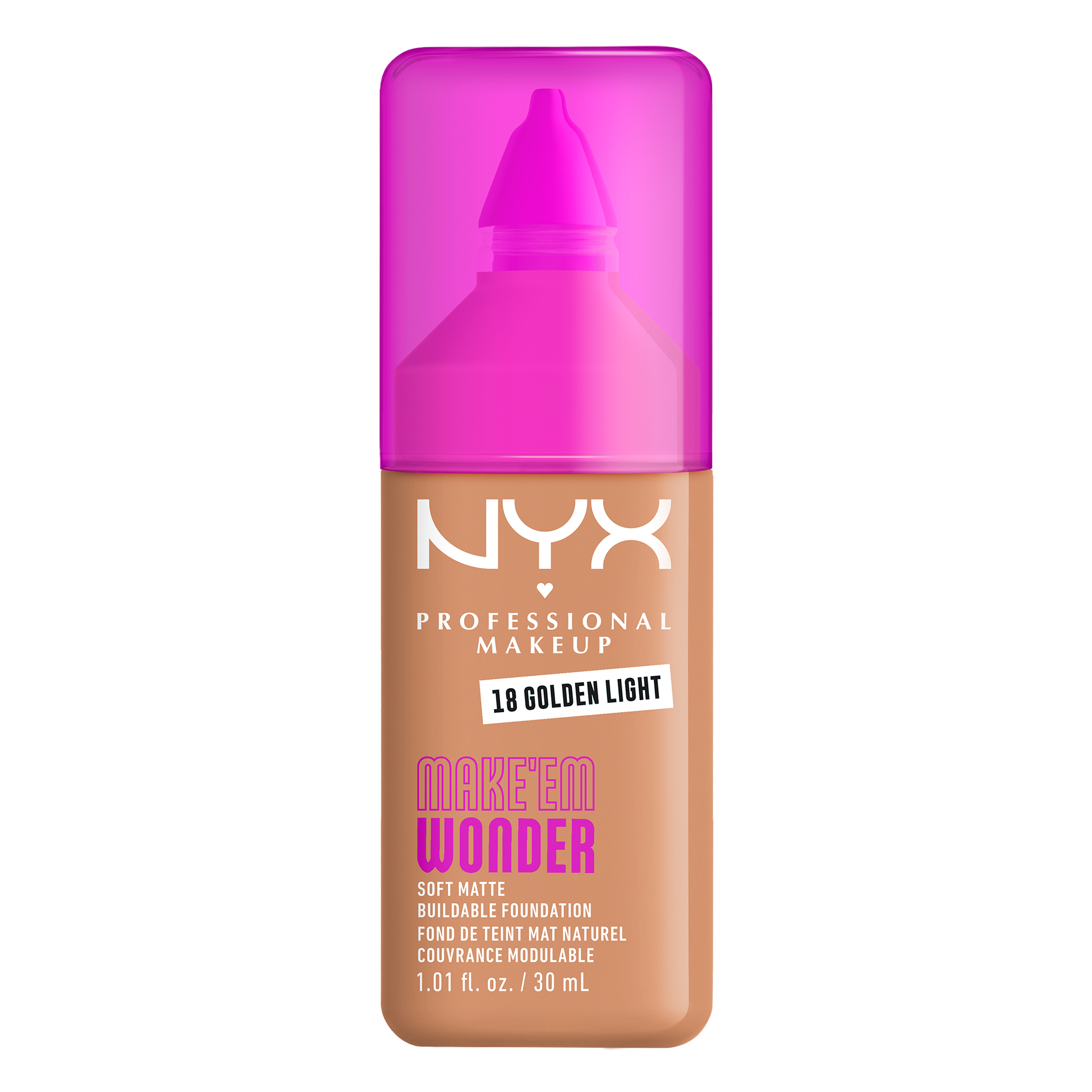 NYX PROFESSIONAL MAKEUP MAKE 'EM WONDER GOLDEN LIGHT Фон дьо тен 18