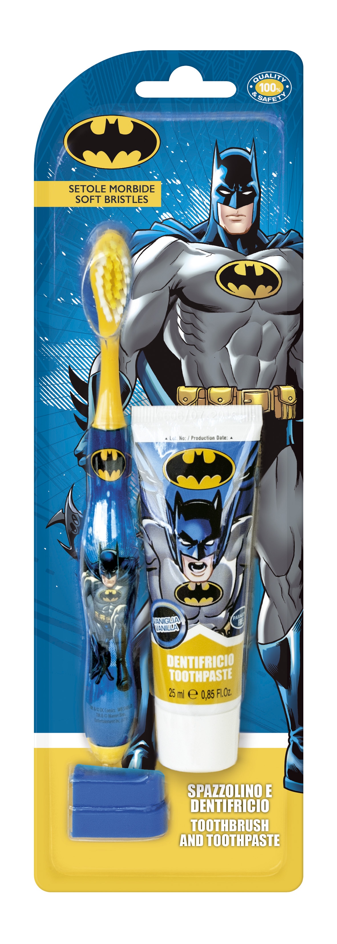 BATMAN KIT Детска четка за зъби, 1 бр и паста за зъби, 25 мл.