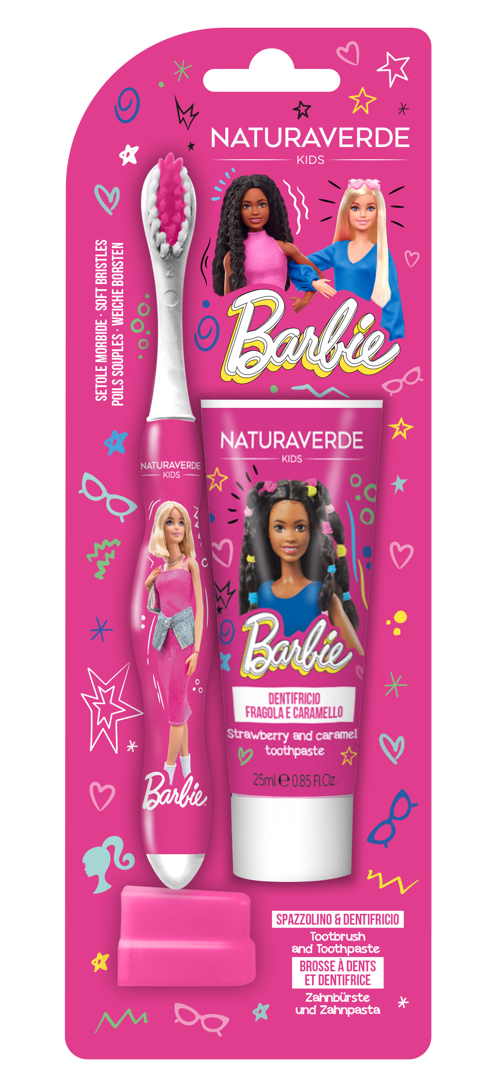 DISNEY BARBIE Четка за зъби + Паста за зъби, 25 мл