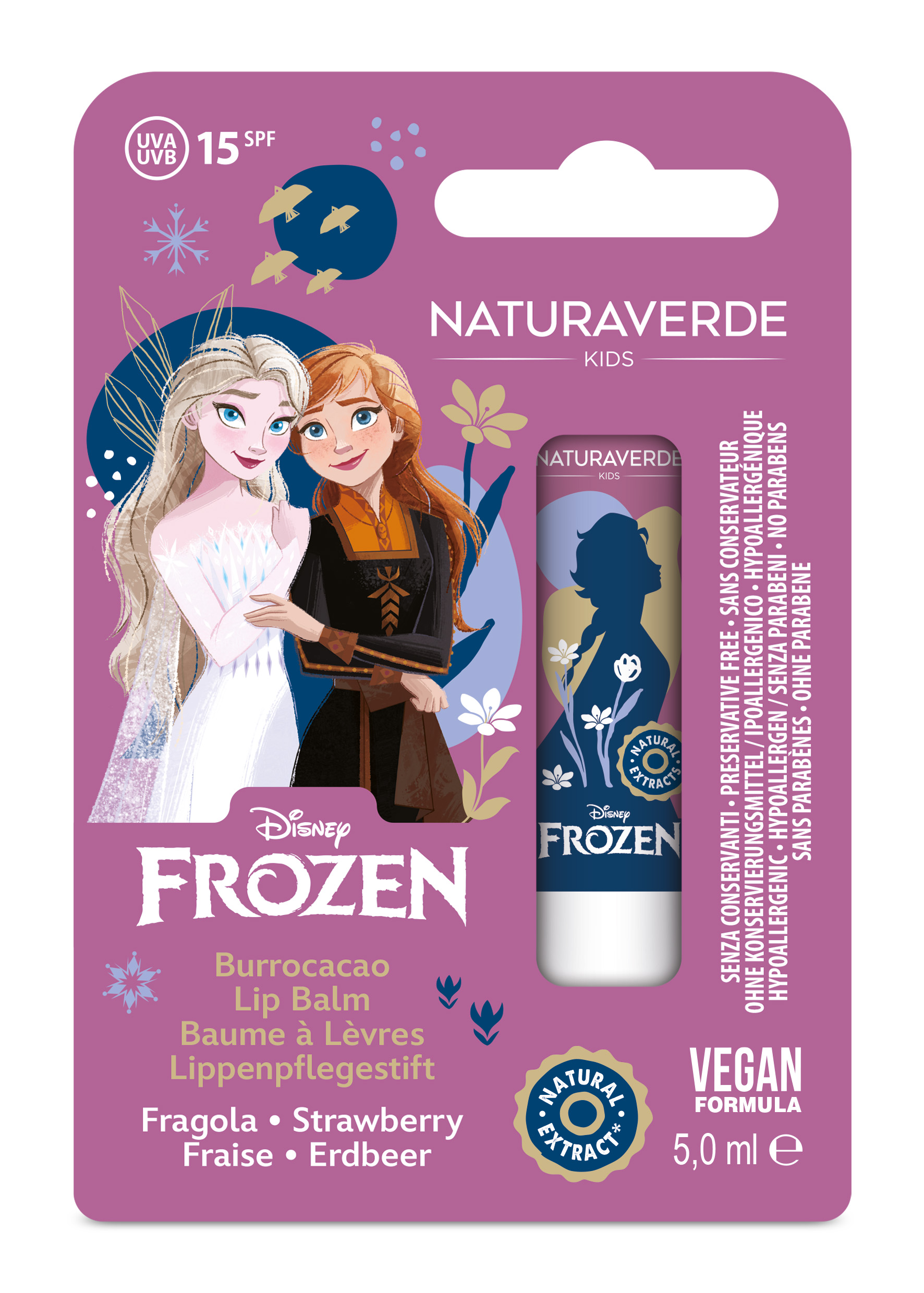 FROZEN Балсам за устни 5.7мл SPF15 ягодка