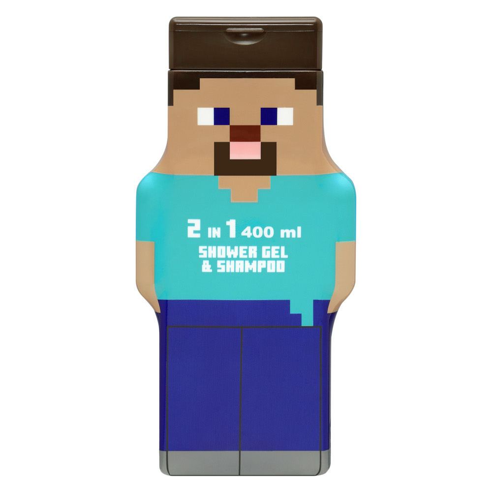 AIR-VAL MINECRAFT Душ гел и шампоан, 400мл.