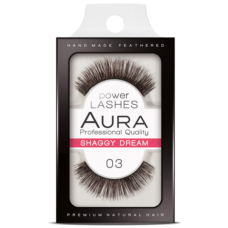 AURA POWER LASHES Изкуствени мигли 03 SHAGGY DREAM