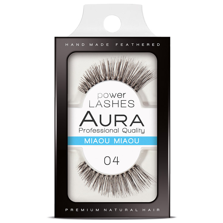 AURA POWER LASHES Изкуствени мигли 04 MIAOU MIAOU