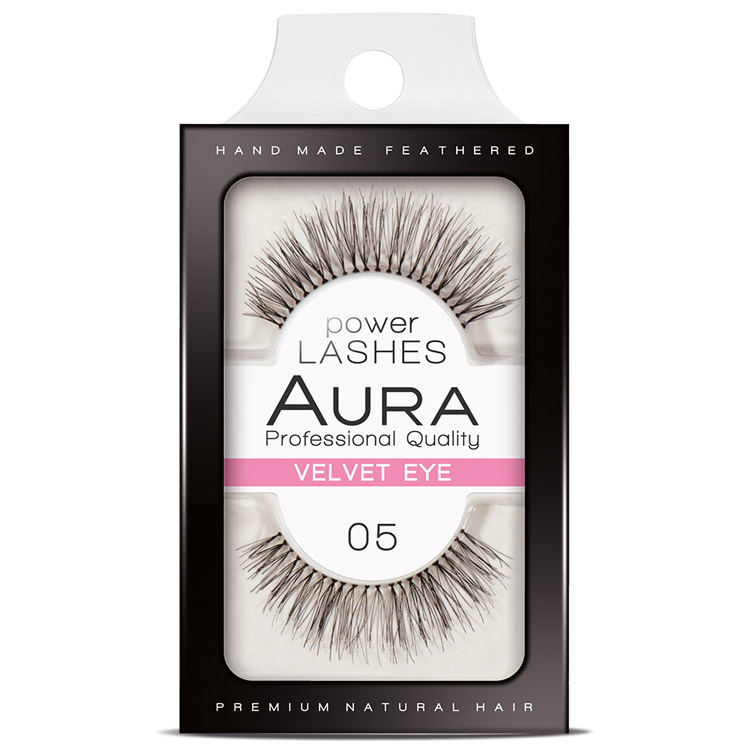 AURA POWER LASHES Изкуствени мигли 05 VELVET EYE