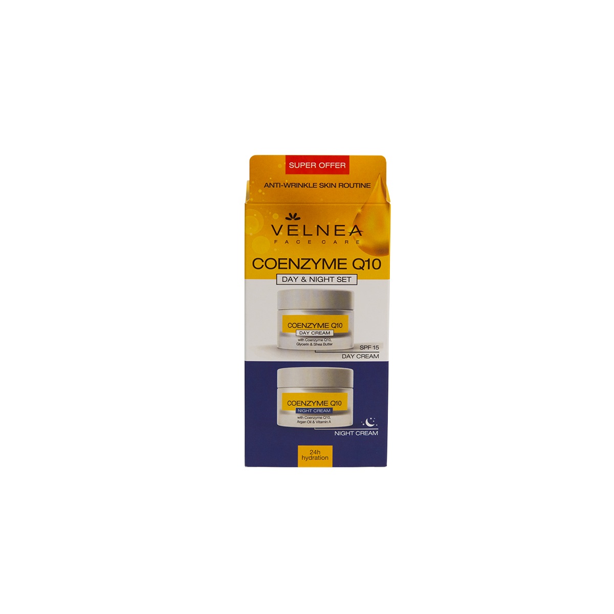 VELNEA COENZYME Q10 Комплект дневен и нощен крем 2X50м