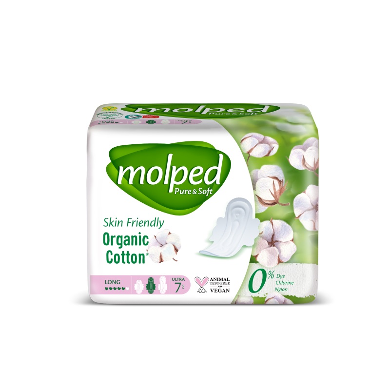 MOLPED PURE&SOFT LONG Дамски превръзки, 7 бр.