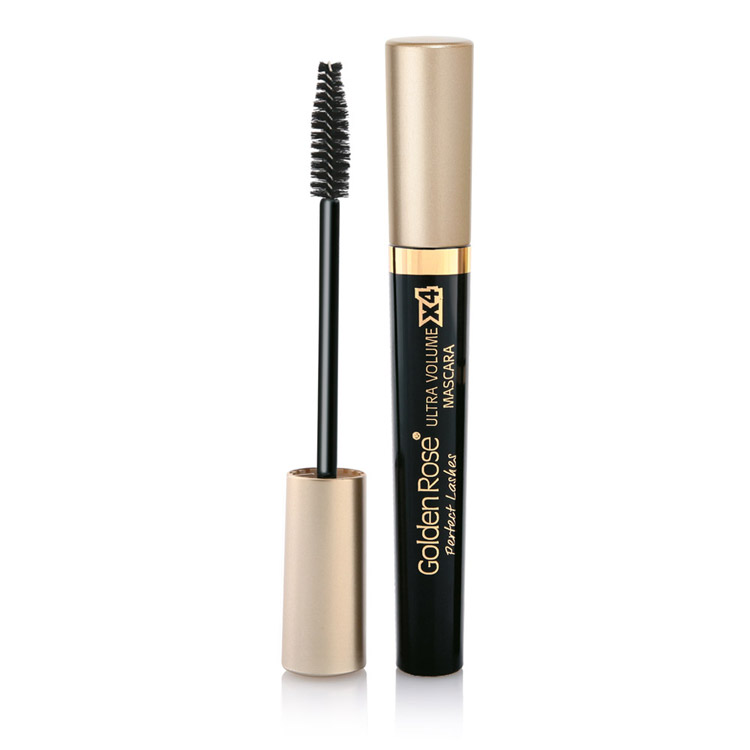 GOLDGOLDEN ROSE PERFECT LASHES VOLUME X 4 Спирала за обем черна, 9 мл