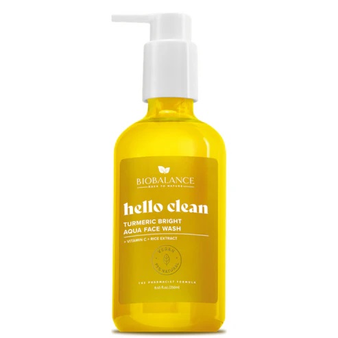 BIOBALANCE HELLO CLEAN TURMERIC BRIGHT Измивен гел за лице с куркума, 250 МЛ