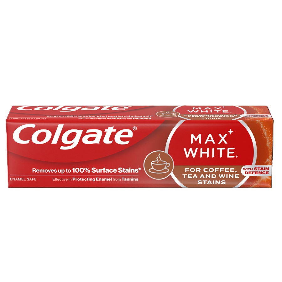 COLGATE MAX WHITE COFFEE Паста за зъби, 75мл.