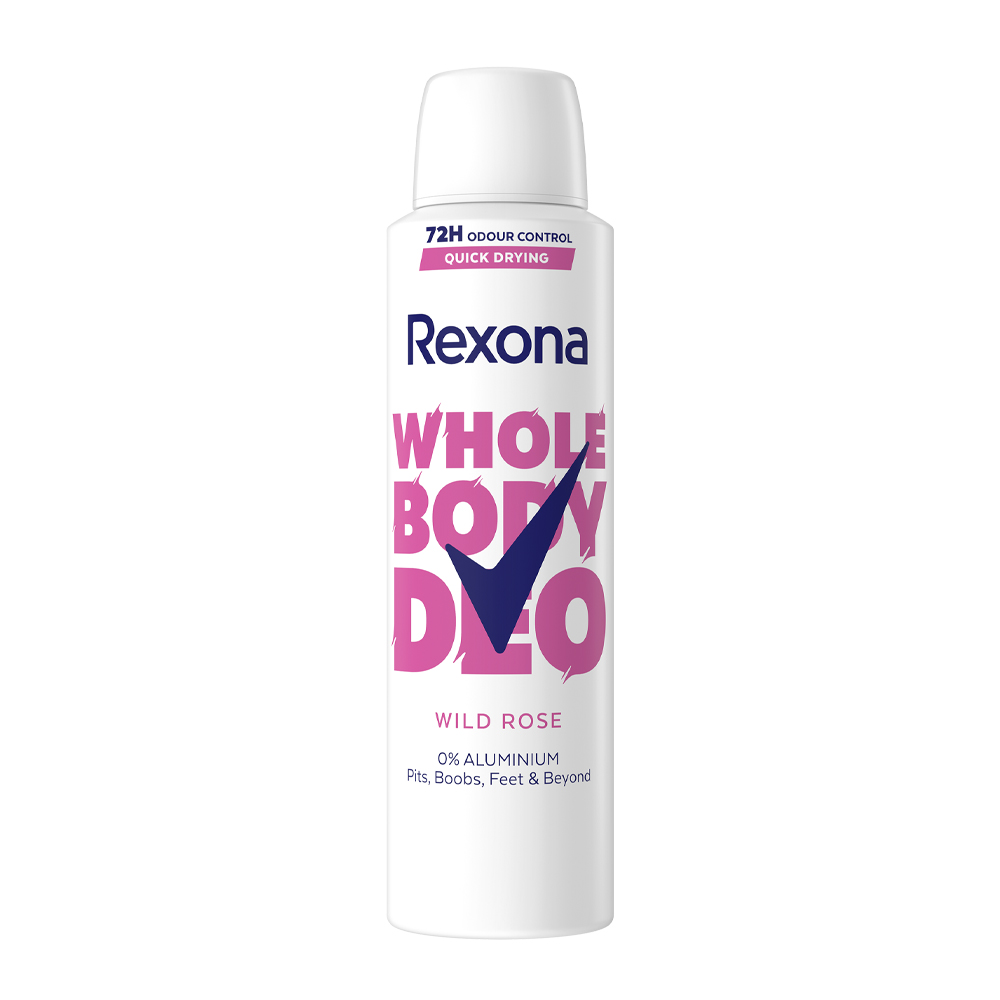 REXONA WHOLЕ BODY Део спрей за тяло дива роза, 150мл.
