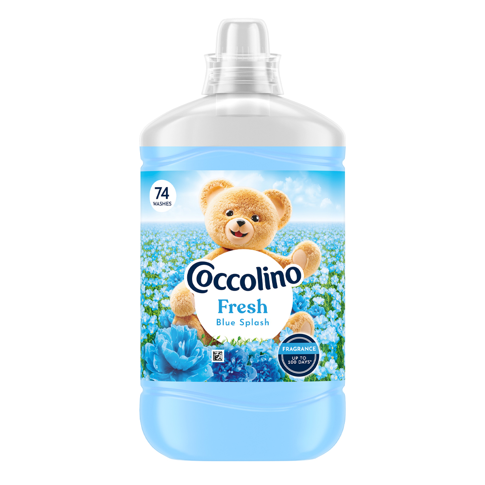 COCCOLINO BLUE SPLASH Омекотител, 74 пранета