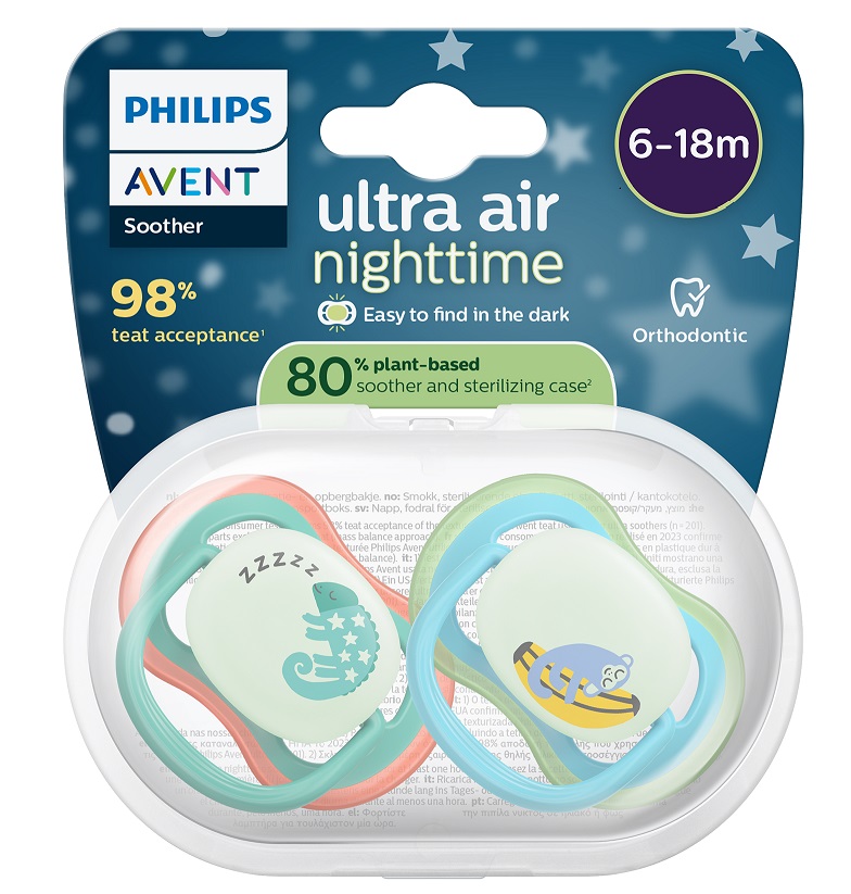 AVENT ULTRA AIR NIGHT Залъгалки, Луна, 6-18 м., 2 бр