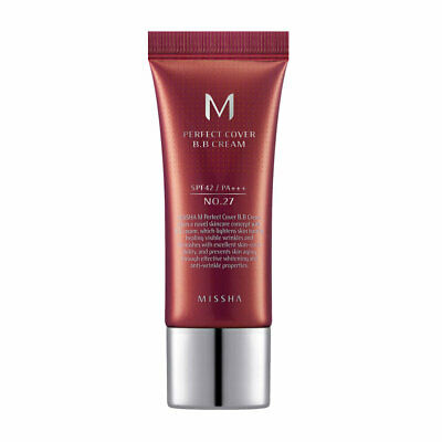 MISSHA M PERFECT COVER BB Крем spf42 No.27/Honey Beige, 20 мл.