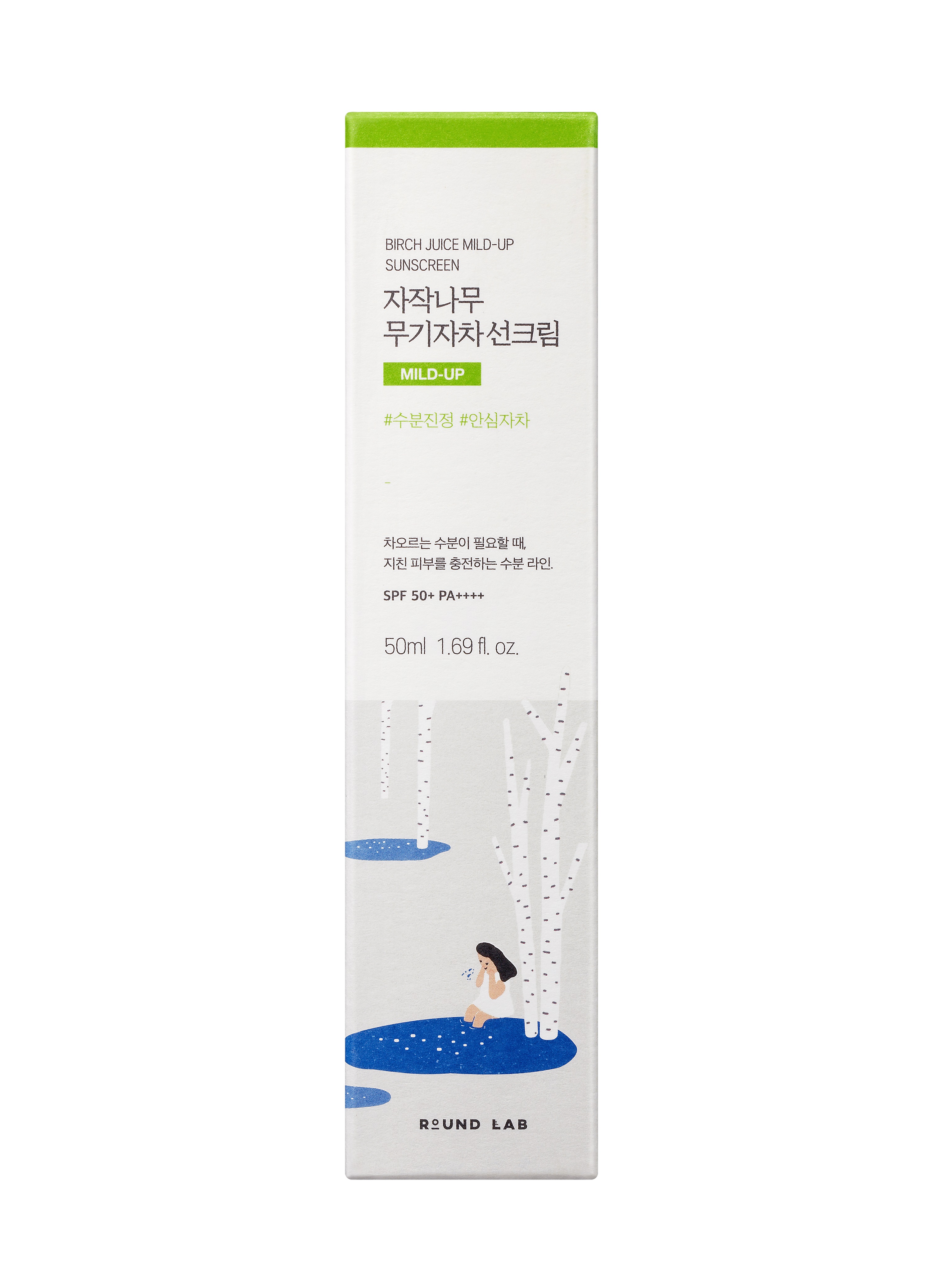 ROUND LAB Овлажняващ минерален слънцезащитен крем SPF 50+ / PA++++, 50мл.