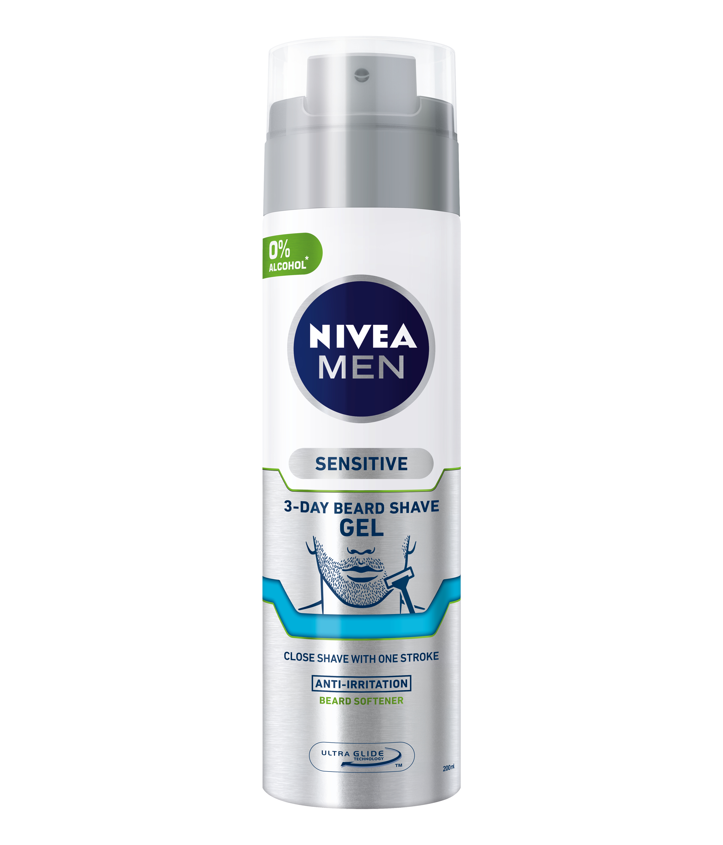 NIVEA MEN SENSITIVE 3-day beard Гел за бръснене 200, мл.