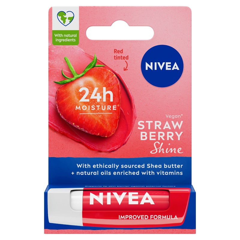 NIVEA FRUITY SHINE STRAWBERRY Балсам за устни 4.8, гр.