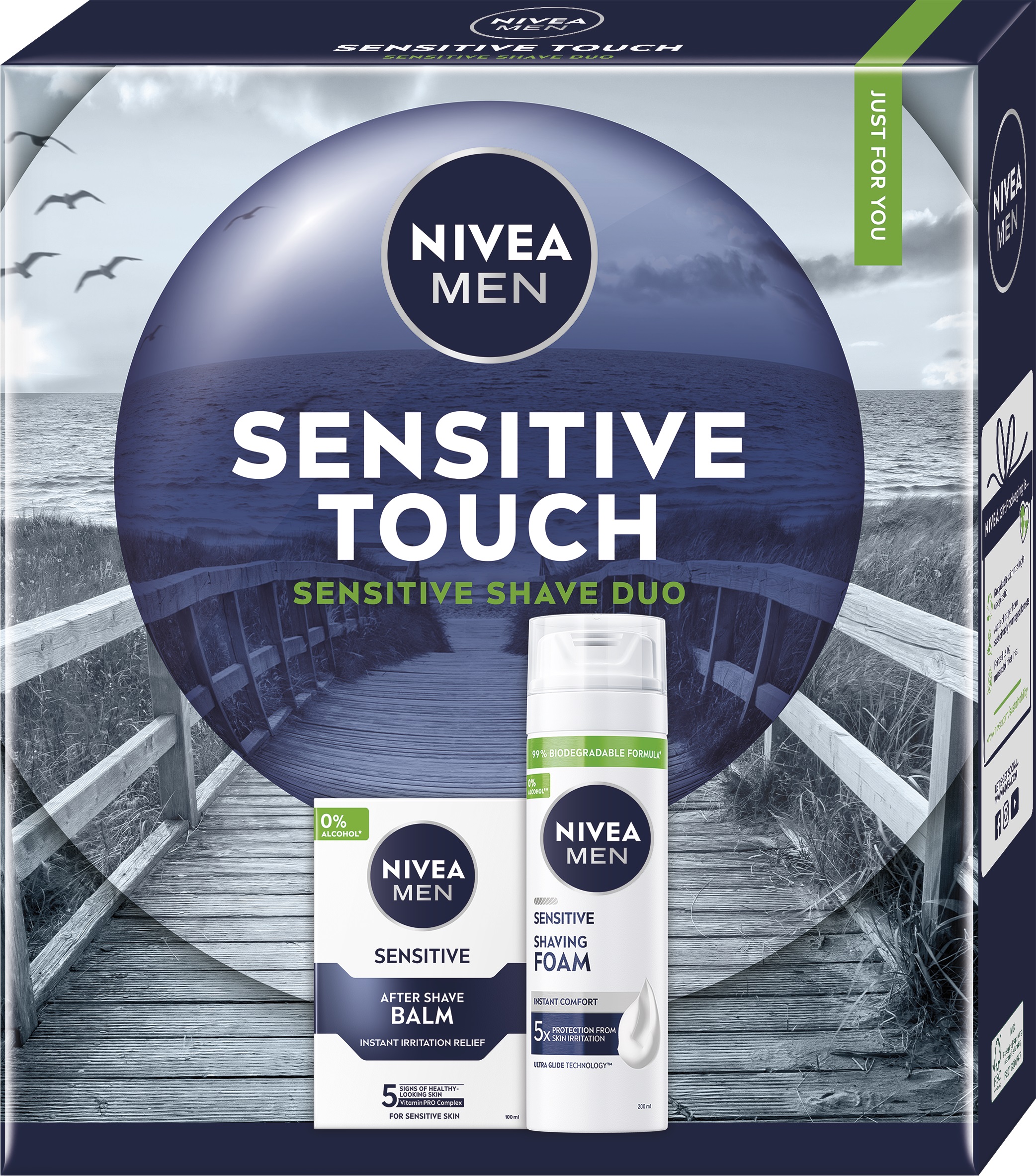 NIVEA MEN SENSITIVE TOUCH Подаръчен комплект пяна, афтършейв